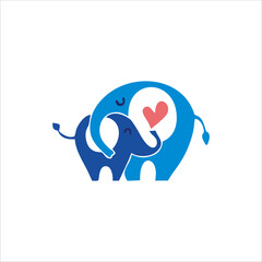 Print elephant logo design for your identity and brand
