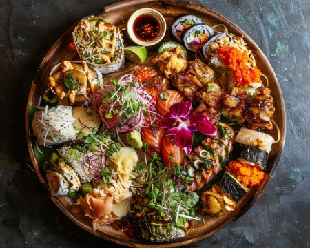 Opinions merge over a fusion sushi platter