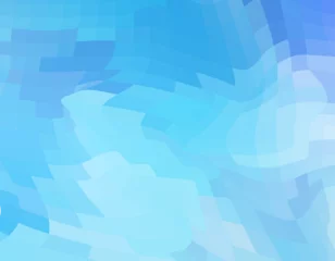Wandcirkels plexiglas 青い幾何学模様の背景　アブストラクト背景イラスト ©  NiSihSion