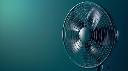 Electric fans isolated background, home appliances that facilitate adjusting the atmosphere to be comfortable. - obrazy, fototapety, plakaty