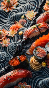 The journey of sushi from the sea to the plate