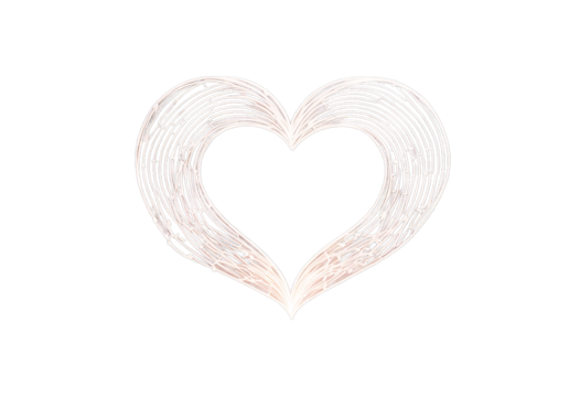 Modern Valentine's art drawn vector line day One single heart illustration Icon Baby Logo Element Love Silhouette Wedding Banner Background Design Cartoon Abstract Print Continuous