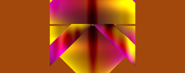 Fototapeta premium Neon color abstract geometric shapes background design. Vector Illustration For Wallpaper, Banner, Background, Card, Book Illustration, landing page