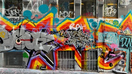 Melbourne graffiti laneway street art 