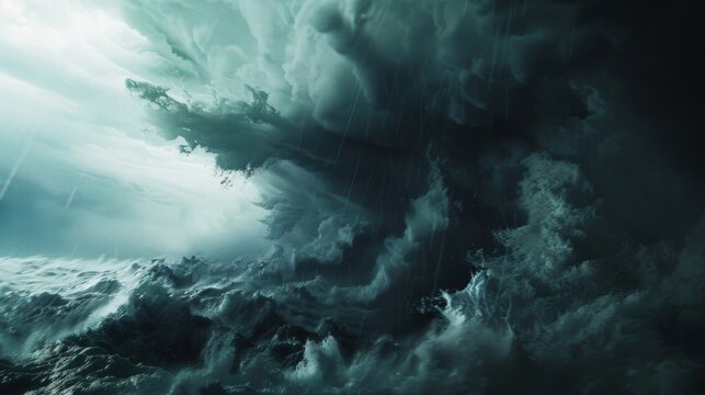 As the storm grows stronger the skies become engulfed in a sea of menacing grey and black. The wind howls and whips through the air unleashing a torrent of rain and hail upon