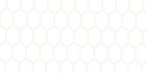 Metallic Honeycomb Seamless Pattern. Luxury White Pattern. Vector Illustration. 3D Futuristic abstract honeycomb mosaic white background. 