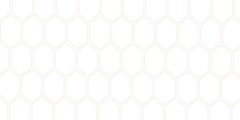 Fototapeta premium Metallic Honeycomb Seamless Pattern. Luxury White Pattern. Vector Illustration. 3D Futuristic abstract honeycomb mosaic white background. 