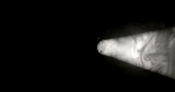 Rotating Spotlight Showing Smoke Patterns