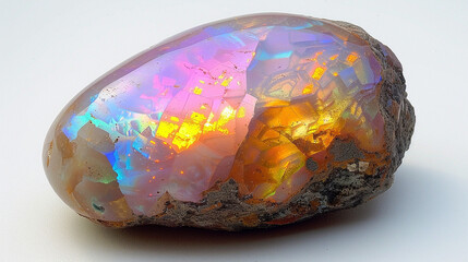 stone opal white background
