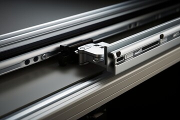Detailed Close-Up of a Drawer Slide: An Essential Component in Modern Furniture Design