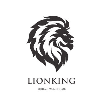 Lion logo vector graphic design