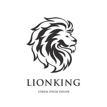 Lion logo vector graphic design