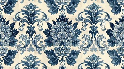 Rolgordijnen Seamless pattern wallpaper © pixelwallpaper