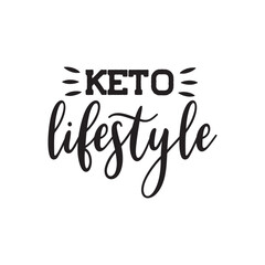 Fototapeta na wymiar Keto Lifestyle Vector Design on White Background