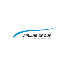 Airlines logo template graphic design