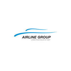 Airlines logo template graphic design