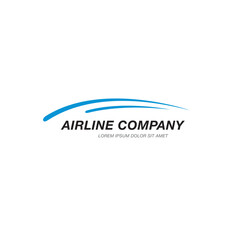 Airlines logo template graphic design