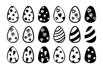 easter egg, simple vector hand draw sketch doodle