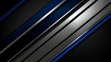 Modern dark blue overlapping dimension line bar design, technological background - obrazy, fototapety, plakaty