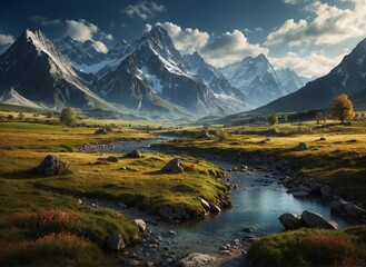 Nice city park by the lake