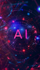 AI concept art background