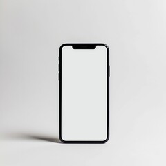 Iphone With Blank Screen on White Background