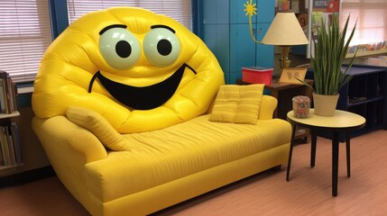 A teacher using humor to lighten the mood and create a comfortable learning environment