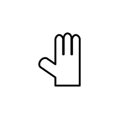glove line icon