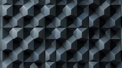 Modern seamless pattern with 3D cubes and shadows for a textured effect