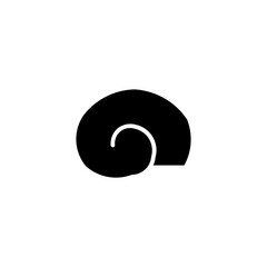 snail glyph icon