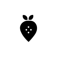 strawberry glyph icon