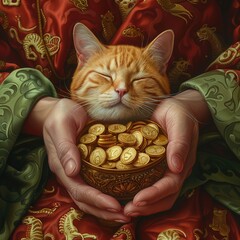 Good fortune found in unlikely places , unique hyper-realistic illustrations - obrazy, fototapety, plakaty