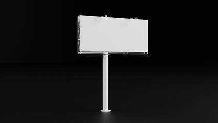 Advertising street blank metal construction billboard