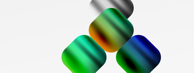 Metal colorful plates background. Vector Illustration For Wallpaper, Banner, Background, Card, Book Illustration, landing page