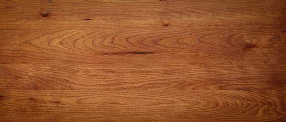 Cherry wood table top, natural wood grain background	