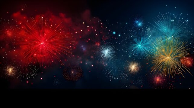 Feuerwerk zur feier des diwali-neujahrs und anderer feste, erstellt mit generativer ki
