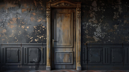 Doors wallpaper, the passageways may sometimes bring surprises when opened - obrazy, fototapety, plakaty