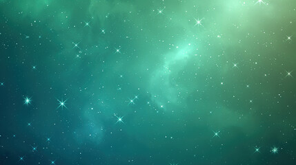 Fototapeta premium green background with stars