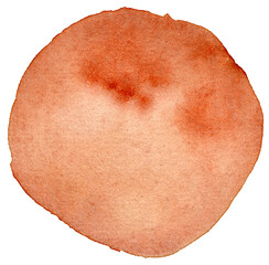 Brown Watercolor circle texture. Watercolour circle elements for design, Poster, Brochure, Printing, Advertisement, etc.