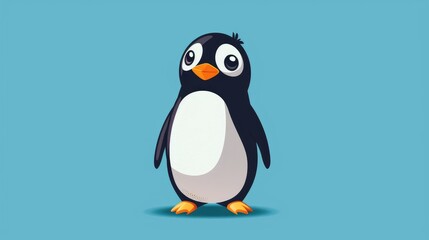 Friendly Penguin Vector Artwork
