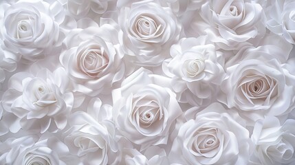 white paper flower decorative background  ,Generative ai,