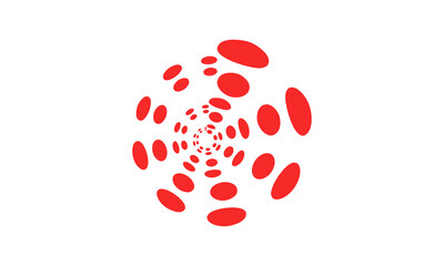 spiral circle red logo