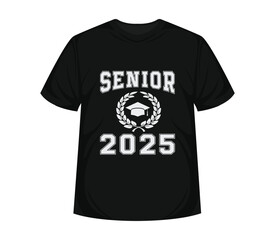 Class of 2025 Lettering  for greeting Text for graduation T shirt design