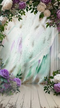 wedding background with flower