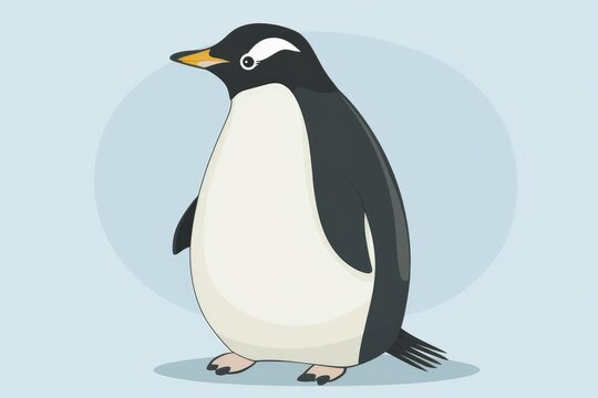 Adorable Penguin Character Design
