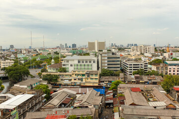 Top View of Golden Mountain or Wat Saket Temple