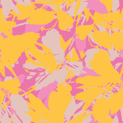 Colourful Abstract Floral Seamless Pattern Design