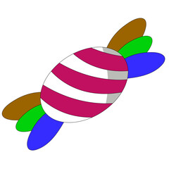 candy sticker new year