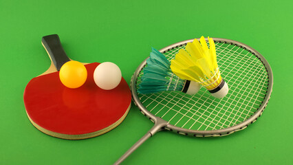 Sports equipment for table tennis and badminton