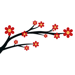 Branch Flower Chinese New Year Icon